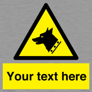 Custom Warning: Guard dog